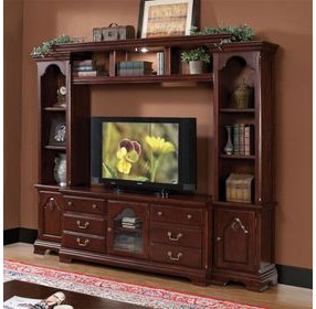 Hercules Cherry Entertainment Center with Light Function