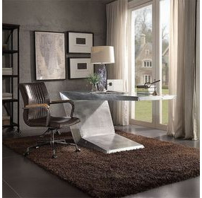 Brancaster Silver 71" Executive Writing Desk