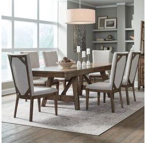 Cypress Grove Amber Brown 102" Extendable Rectangular Dining Table