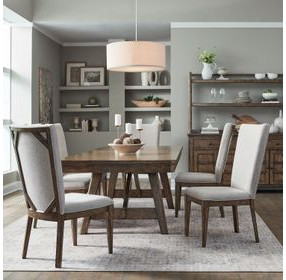 Cypress Grove Amber Brown 4 Door Server with Hutch