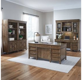 Cypress Grove Amber Brown 66" Executive Home Office Set