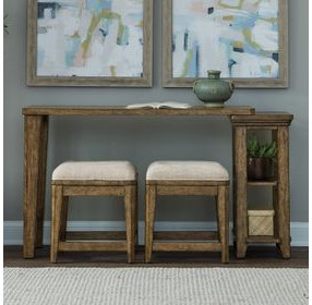 Cypress Grove Amber Brown Rectangular Console Table