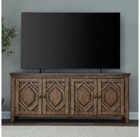 Cypress Grove Amber Brown 78" TV Stand