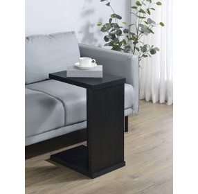 Clower Black Rectangular Side Table