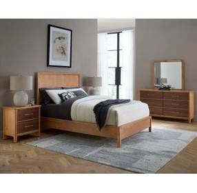 Nordhaven Clear Maple King Panel Bed