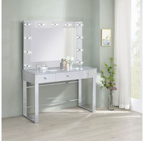 Umbridge Chrome And White Vanity