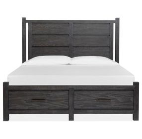 Plum Creek Ravenwood Black Storage Panel Bedroom Set