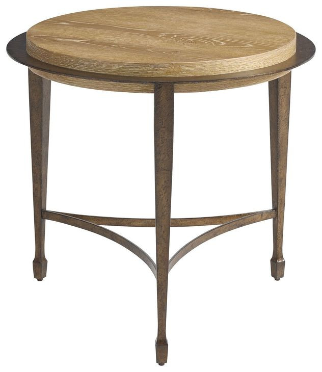 Catalonia Brown Round Side Table
