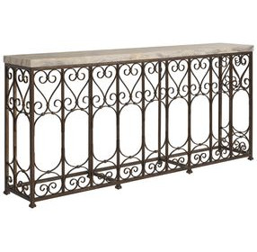 Fletcher Brown Rectangular Console Table