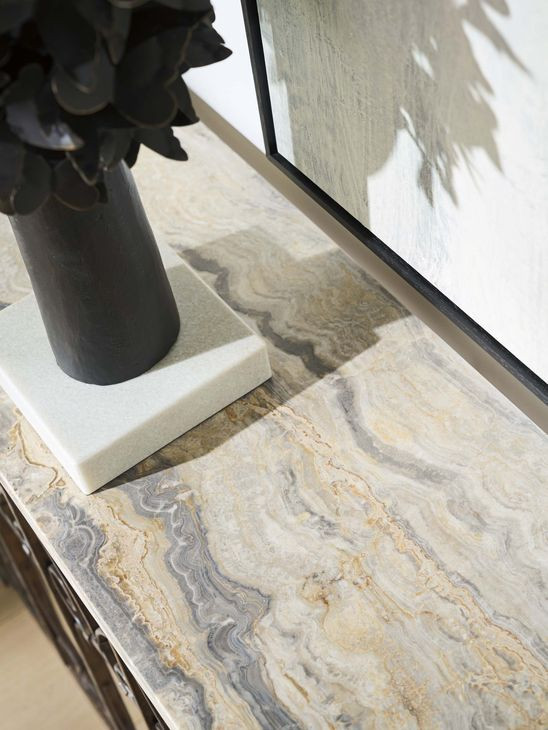 Fletcher Brown Rectangular Console Table