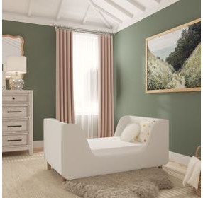 Gia Cream Upholstered Toddler Bed