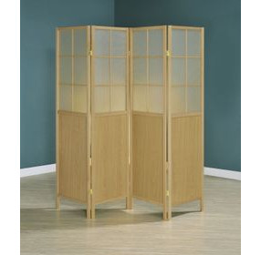 Edwards Natural 4 Panel Room Divider
