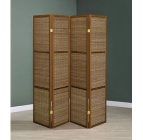 Browning Walnut 4 Panel Room Divider
