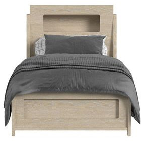 Darby Desert Twin Storage Panel Bed with USB Charging and LED