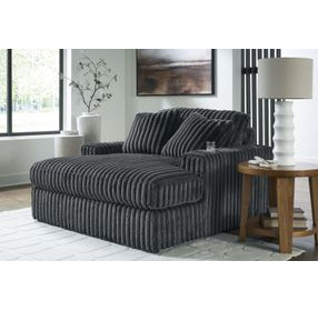 Midnight Madness Gunmetal Oversized Chaise