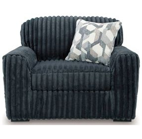 Midnight Madness Gunmetal Oversized Chair