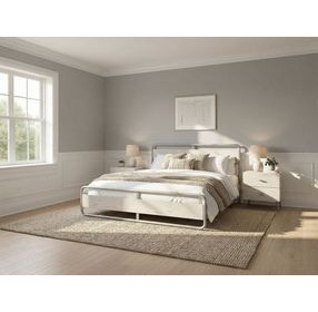 Zest Light Oak and Gray Platform Bedroom Set