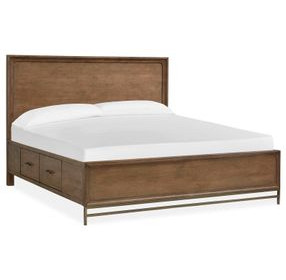 Fernholt Belgian Wheat and Coffee Bean Storage Panel Bedroom Set