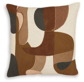 Hallam Sienna and Charcoal Accent Pillow Set of 4