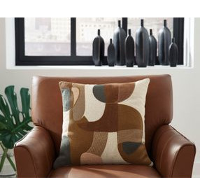 Hallam Sienna and Charcoal Accent Pillow Set of 4