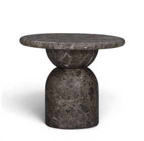 Cynthia Dark Emperador Outdoor Round Side Table
