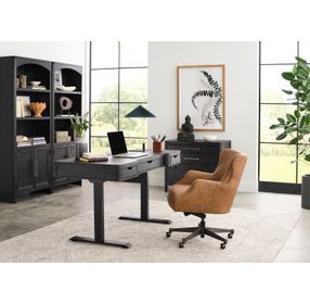 Blake Venetian Caramel Leather Upholstered Executive Chair