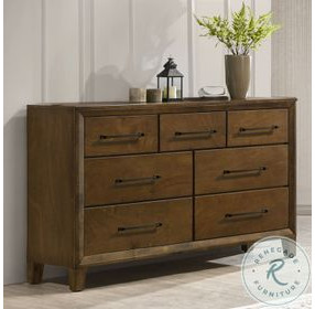 Ballard Walnut Brown 7 Drawer Dresser