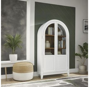 Dagandale White And Natural Accent Cabinet
