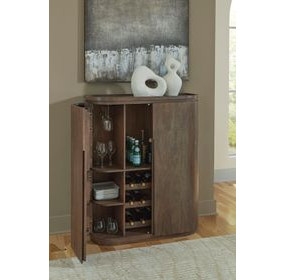 Landermont Medium Brown 2 Door Bar Cabinet