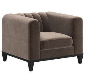 Artisan Upholstery Mink Upholstered Hans Lounge Chair