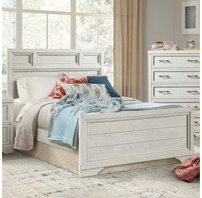 Foundry White Dove Full Panel Bed