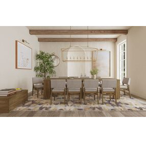 Flex Sandbar Oak 140" Extendable Rectangular Dining Table