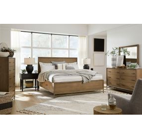 Fernholt Belgian Wheat and Coffee Bean Storage Panel Bedroom Set