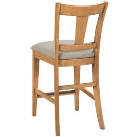 Kafe Cappuccino Performance Fabric Splat Back Counter Height Dining Chair