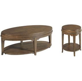 Nicolette Hamilton Auburn Oval Occasional Table Set