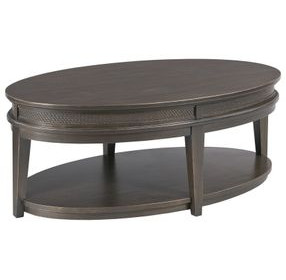 Serra Hamilton Soft Black Oval Occasional Table Set
