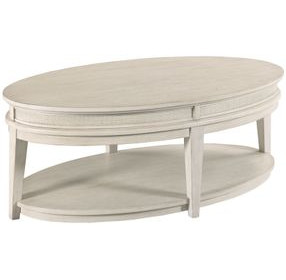 Serra Hamilton Classic White Oval Occasional Table Set