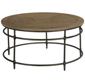 Crossroads-Hamilton Crossroad-Hamilton Light Stain Round Cocktail Table