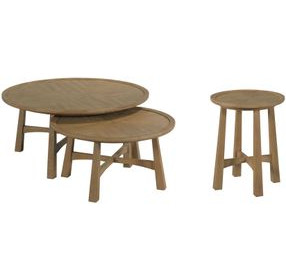 Milo Light Stain Occasional Table Set