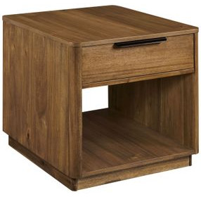 Blair Medium Stain Rectangular End Table with 1 Drawer