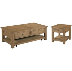 Providence Brown Rectangular Occasional Table Set