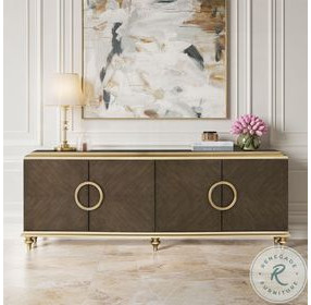 Ashtin Brown 4 Door Console Cabinet