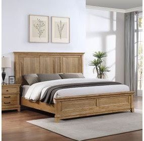Sunstone Honey Brown California King Panel Bed