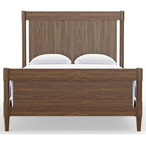 Nordhaven Nordic Walnut King Poster Bed