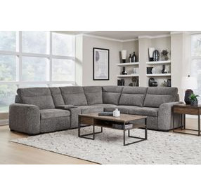 Kline Nightfall 6 Piece Modular Power Sliding Sectional with USB Charging and Console