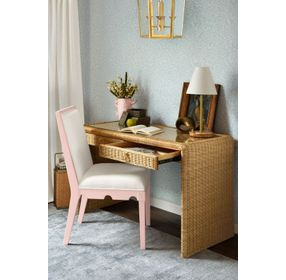 Lanister White Performance Fabric Upholstered Dining Chair