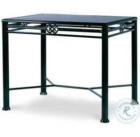 Augustine Tempered Glass And Litchfield Green Serving Table