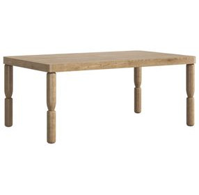 Verge Brown 94" Rectangular Dining Table