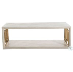 Ainsworth Cerused White Coffee Table