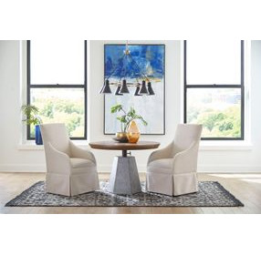 Olmsted Medium Stain Adjustable Height Round Dining Table